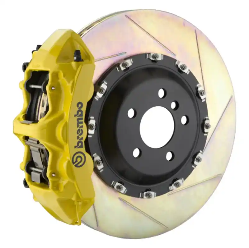 Special Offer Brembo 10-19 Ghost Front GT BBK 6 Piston Cast 411x34 2pc Rotor Slotted Type-1- Yellow