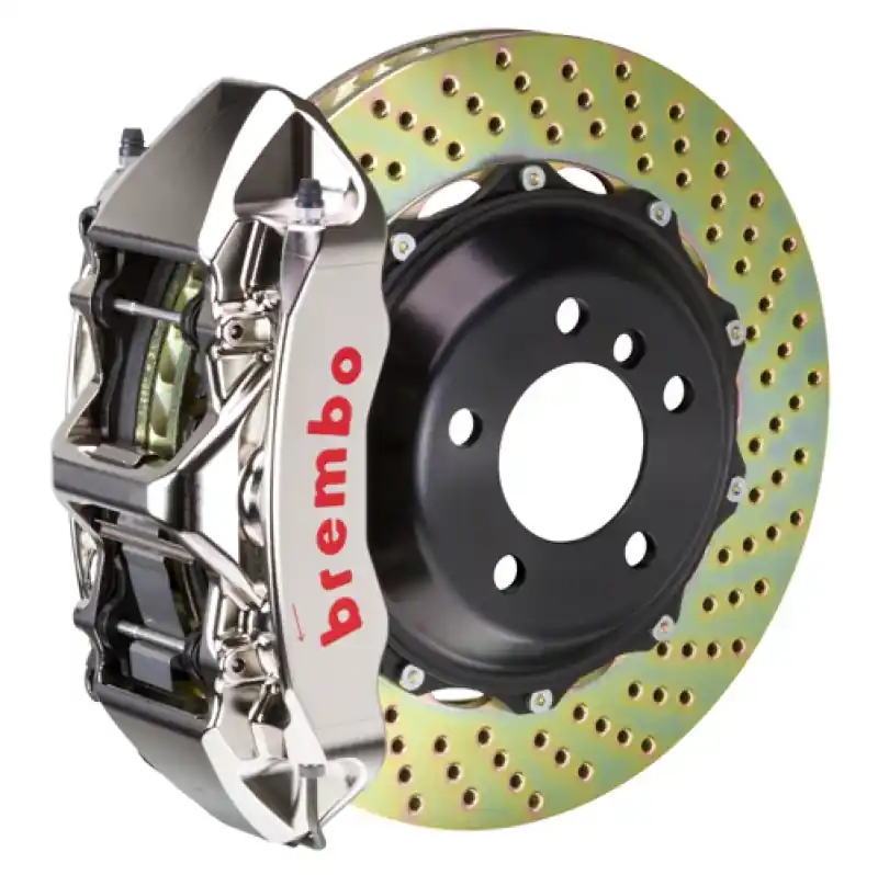 Brembo 12-14 CLS350 Front GTR BBK 6 Piston Billet355x32 2pc Rotor Drilled- Nickel Plated Buy Today