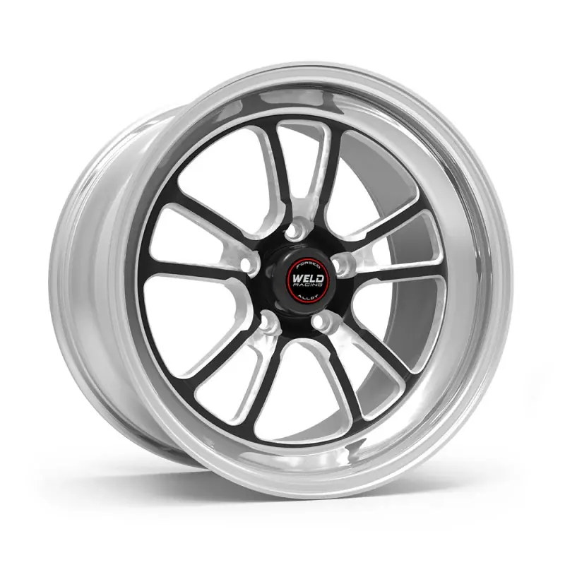 Exclusive Offer Weld S70 RT-S 20x8in / 5x114.3 BP / 5.3in. BS - Black Center - Polished Shell Wheel
