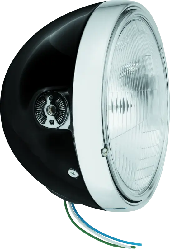 Premium BikeMaster 7in Headlight Side Mount - Black