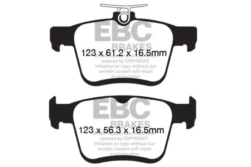 Deal EBC 2017+ Volkswagen Atlas 2.0L Turbo Greenstuff Rear Brake Pads