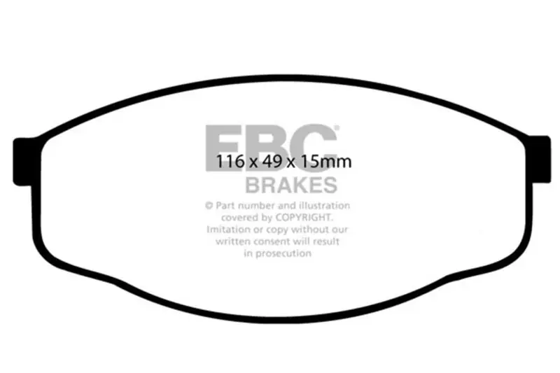 EBC 84-93 Toyota Pick-Up 1/2 Ton 2WD Greenstuff Front Brake Pads Trusted Brand