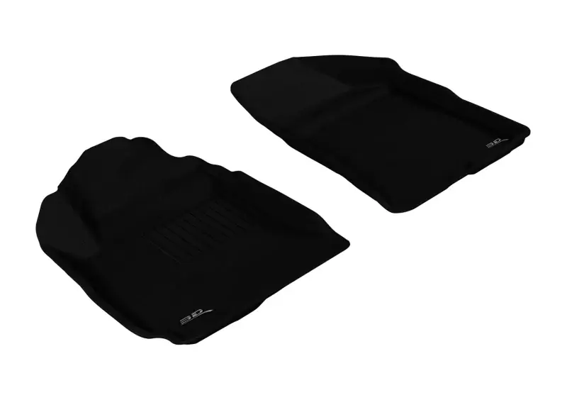Top Rated 3D MAXpider 2010-2012 Hyundai Santa Fe Kagu 1st Row Floormat - Black