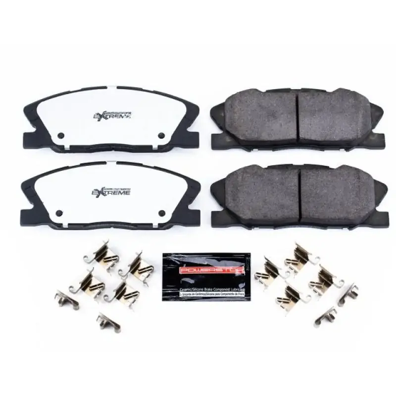 Power Stop 2018 Dodge Challenger Front Z26 Extreme Street Brake Pads w/Hardware Free Returns