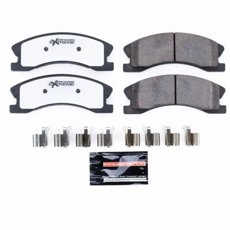 Power Stop 99-04 Jeep Grand Cherokee Front Z26 Extreme Street Brake Pads w/Hardware New Release