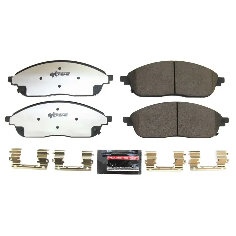 Power Stop 2022 Jeep Grand Cherokee Front Z36 Truck & Tow Brake Pads w/Hardware Reduced Price