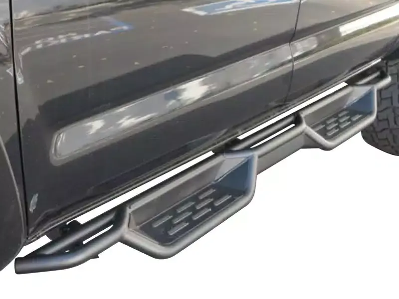 Hot Deal APS Black Drop Step Nerf Bars WB10NAA6B | RealTruck