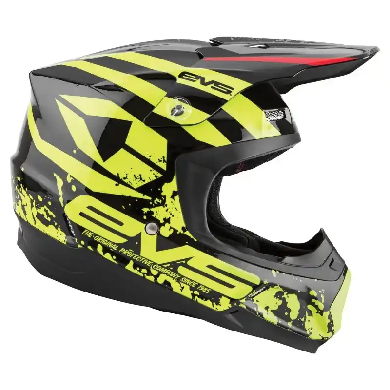 EVS T5 Grappler Helmet Black - Medium Clearance