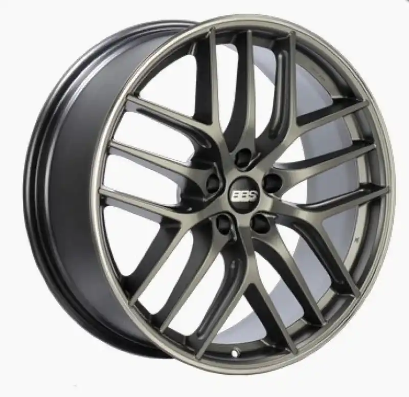 BBS CC-R 20x9 5x112 ET25 Satin Platinum Polished Rim Protector Wheel -82mm PFS/Clip Required Top Rated