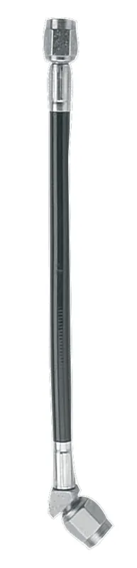 Fragola -3AN Black Covered Assembly Straight x 45 Degree 10in Authentic
