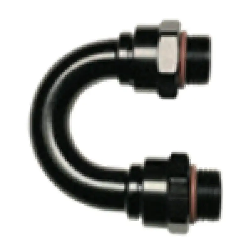 Bargain Fragola -10AN (7/8-14) 180 Degree ORB Adapter Black