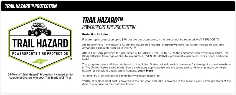 Budget Atturo Trail Blade BOSS SxS Tire - 29x11R14 75N