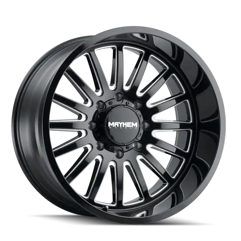 Mayhem 8114 Utopia 20x10 / 8x170 BP / -19mm Offset / 125.2mm Hub Black w/ Milled Spokes Wheel Top Pick