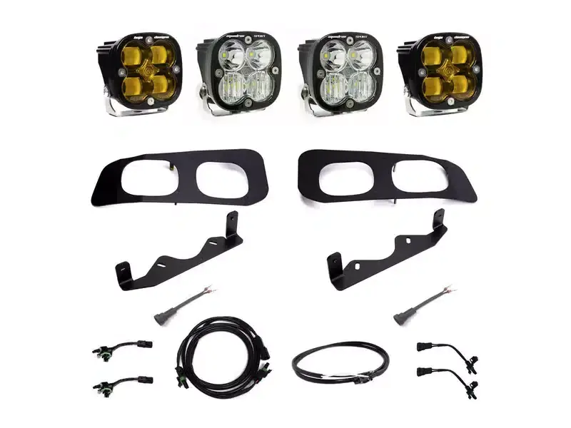 Special Offer Baja Designs Squadron SAE & Sport Series LED Lights - w/ Amber Lens w/o DRL w/ Upfitter Harness 448226UP | RealTruck