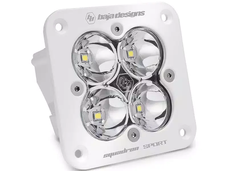 Fresh Stock Baja Designs Squadron Sport Flush Mount LED Light 551006WT | RealTruck