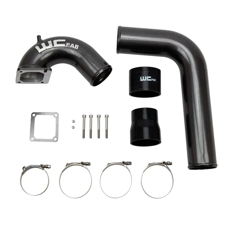 Wehrli 03-07 Cummins 5.9L D/S 3.5in. Intake Horn IC Pipe - Bengal Red Sale
