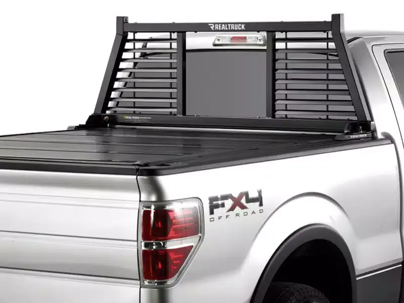 Certified Backrack Half Louvered Headache Rack 148LV&BKR-40124 | RealTruck