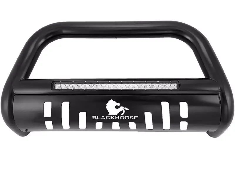 Black Horse Beacon Black Bull Bar BE-HORIB | RealTruck Express Delivery