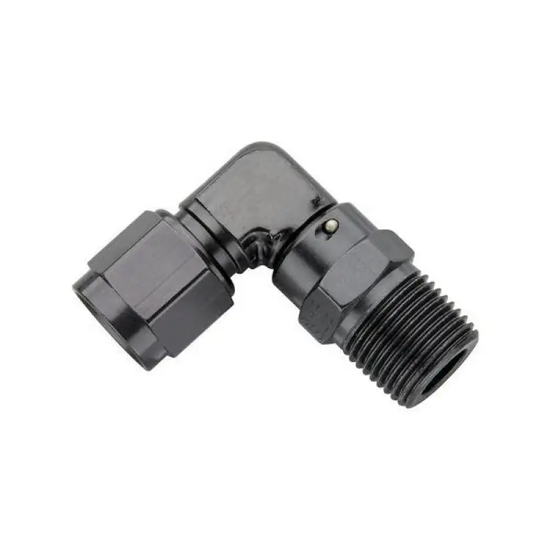 Fragola -10AN Female Swivel To 1/2 NPT - 90 Degree - Black Discount