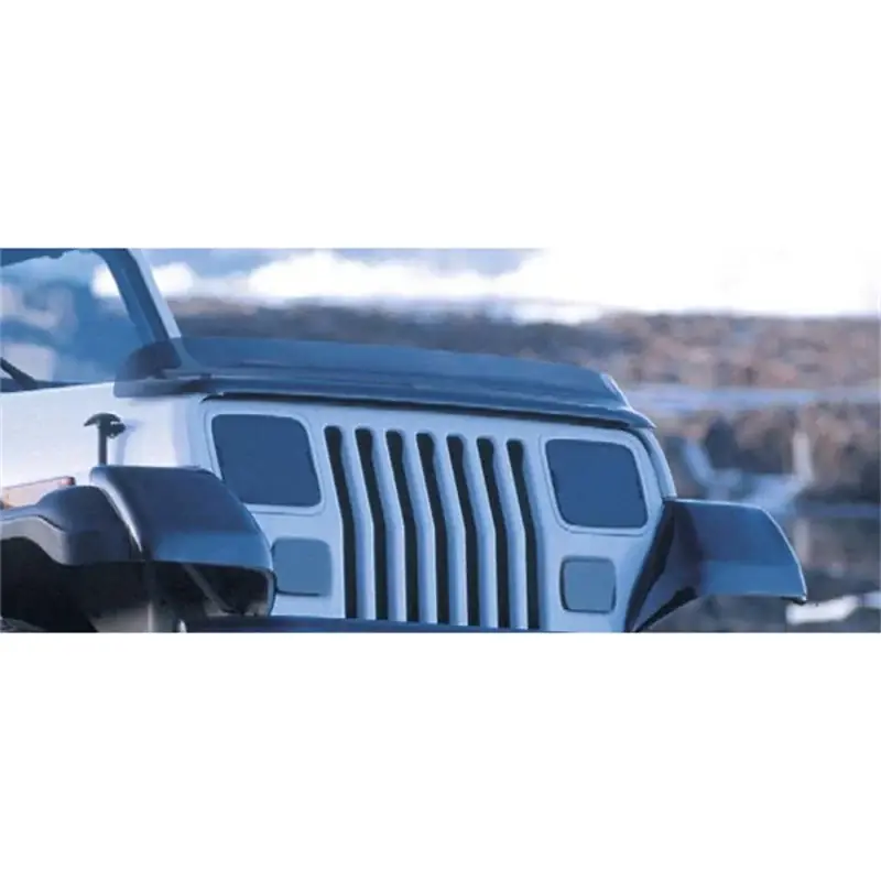 Grab Now Rugged Ridge Bug Deflector Smoke 87-06 Jeep Wrangler