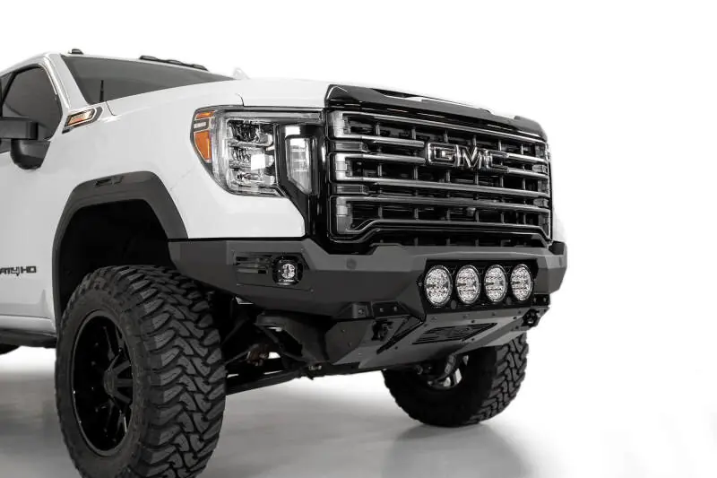 Holiday Sale Addictive Desert Designs 20-23 GMC Sierra 2500/3500 Bomber Front Bumper - Black