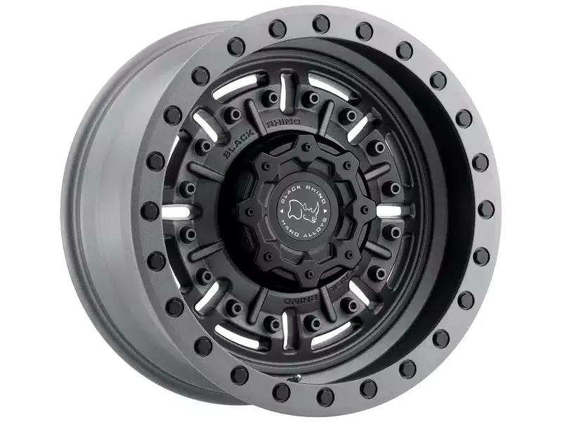 Professional Grade Black Rhino Grey Abrams Wheel 1895ABR126140G12 | RealTruck