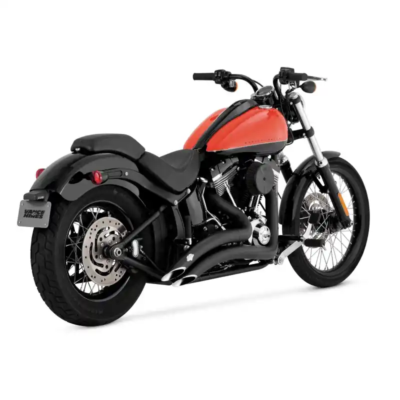 Vance & Hines HD Softail 86-17 Big Radius 2-2 Black PCX Full System Exhaust Best Price