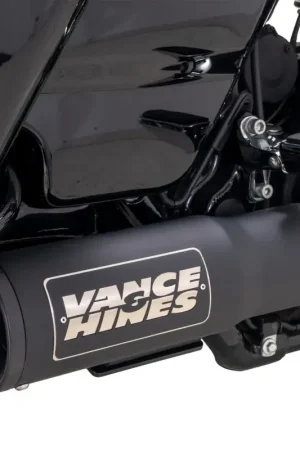 Shop Now Vance & Hines HD Touring 17-22 HO 2-1 Black Full System Exhaust