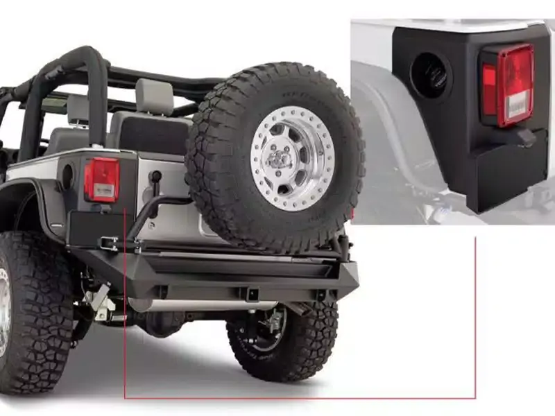 Bushwacker Trail Armor Jeep Rear Corners 14084 | RealTruck Popular