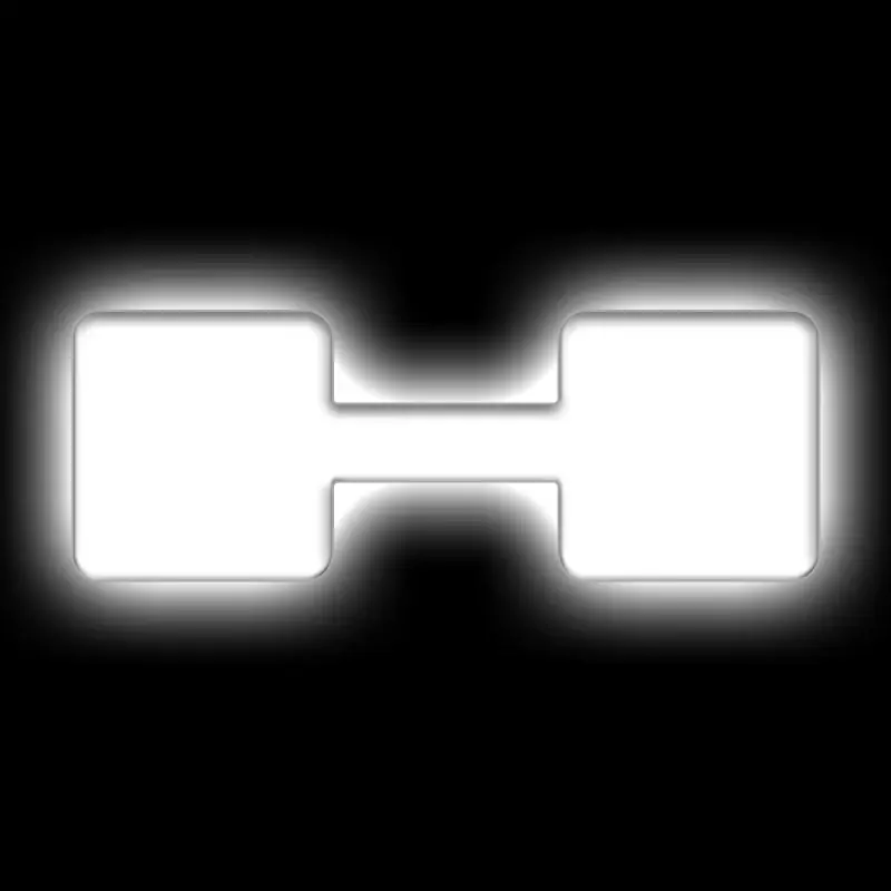 ORACLE Lighting Universal Illuminated LED Letter Badges - Matte Wht Surface Finish - H Authentic