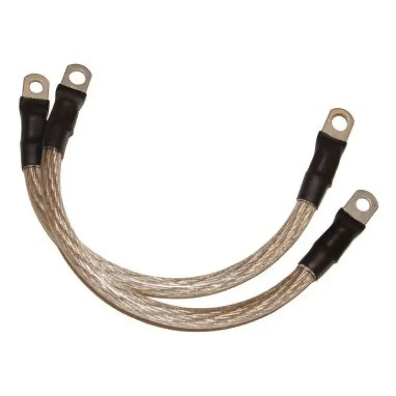 Direct From Factory NAMZ Battery Cables 17in. Clear (1/4in. & 5/16in. Lugs) - Pair