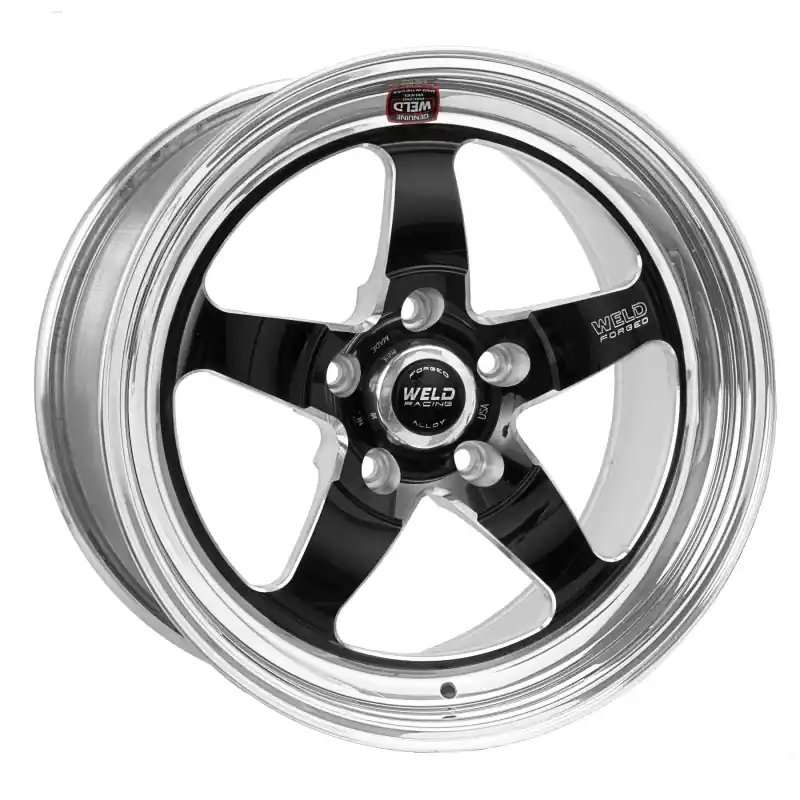 Get Yours Weld S71 18x10.5 / 5x4.5 BP / 6.7in. BS Black Wheel (Medium Pad) - Non-Beadlock