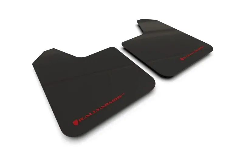 Rally Armor Universal UR Black Mud Flap Red Logo - Pair Reduced Price