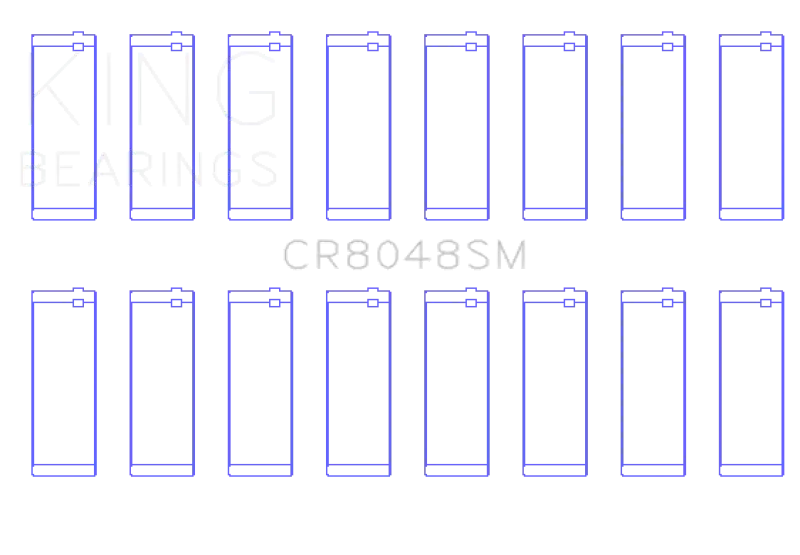 King Engine Bearings Chrysler 345/370 16V (Size +0.25mm) Connecting Rod Bearing Set Low Price