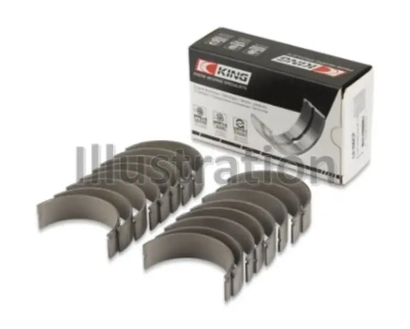 King Engine Bearings General Motors 250/273/300 16V (Size +1.0mm) Connecting Rod Bearing Set Today Only