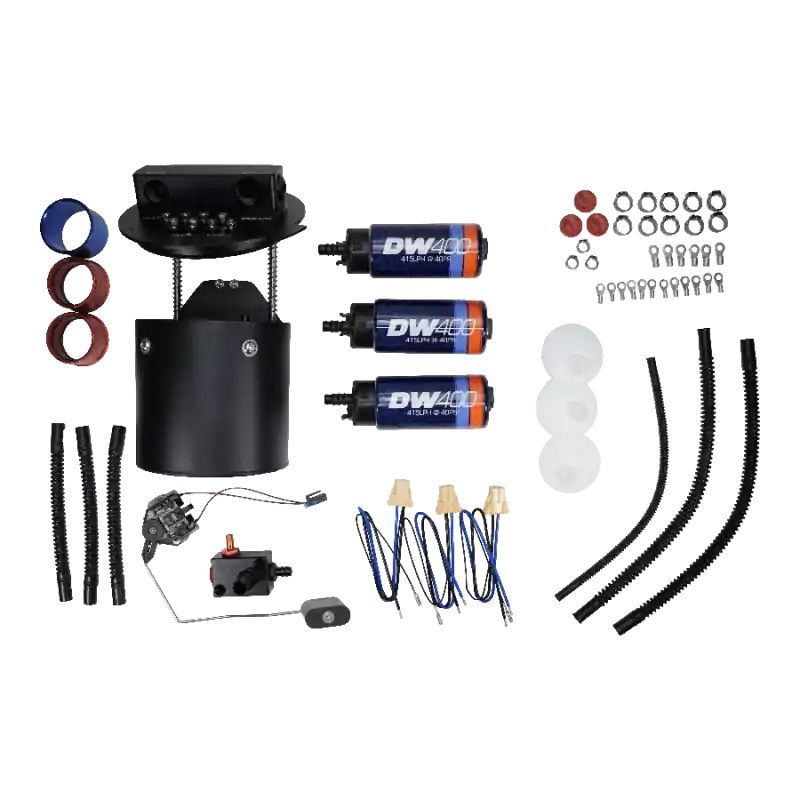 Hassle-Free Returns DeatschWerks X3 Series Fuel Pump Module w/ Triple DW400 Fuel Pumps for 2011-2024 Ford Mustang