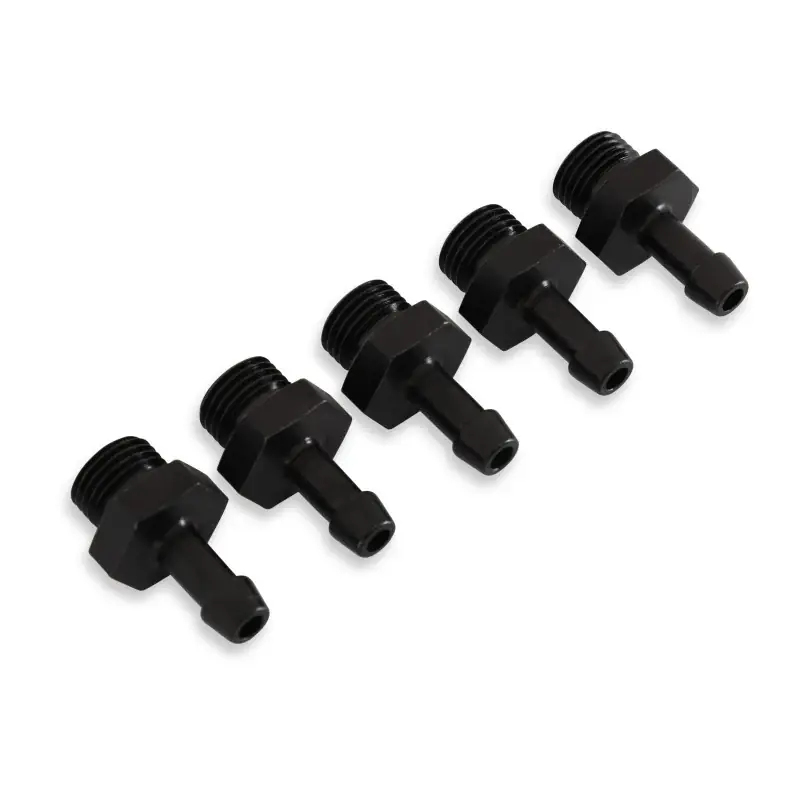 AEM Adjustable Fuel Pressure Regulator Barb Fitting -6 (9/16in-18) to 7mm - 5 Pack New Release