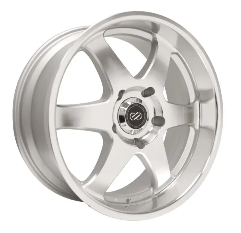 Enkei ST6 17x8 10mm Offset 5x127 Bolt Pattern 71.6 Bore Dia Silver Machined Wheel Brand New