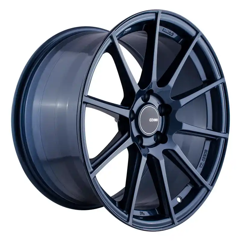 Enkei TS10 18x9.5 35mm Offset 5x114.3 Bolt Pattern 72.6mm Bore Dia Blue Silver Wheel New Release