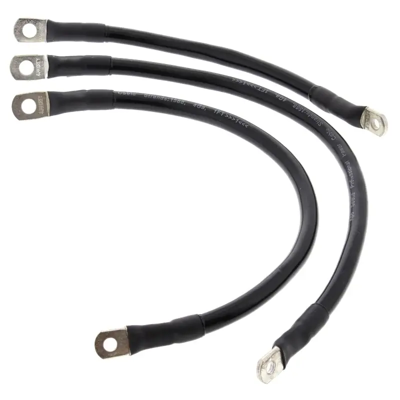 Bargain All Balls Racing 04-06 Harley-Davidson FXD Super Glide Battery Cable Kit Black