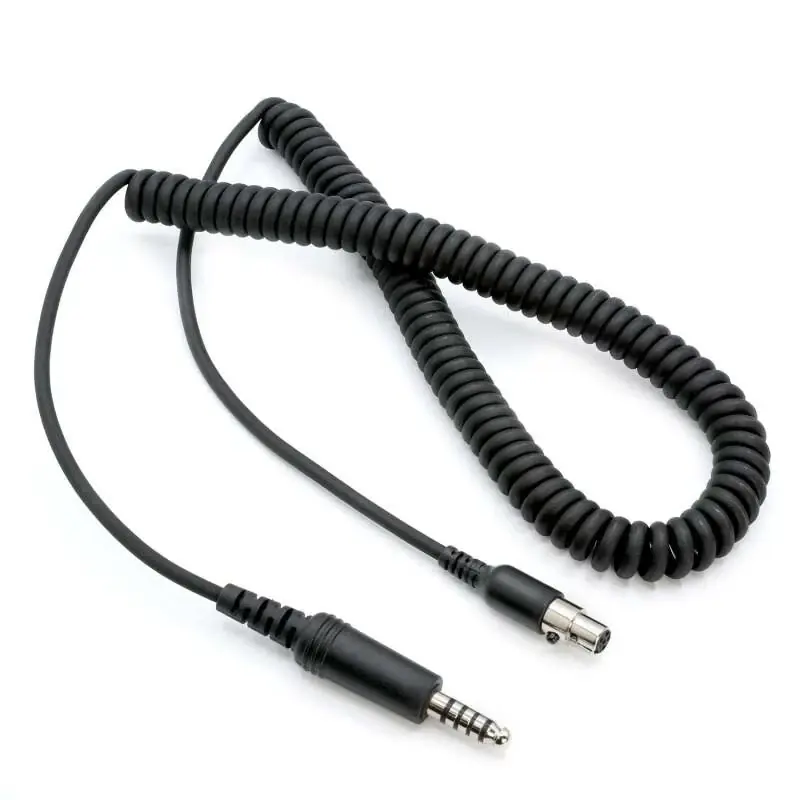 Rugged Radios Firetruck Intercom Headset Coil Cord for Firecom Style Jacks 5 Foot Fan Favorite