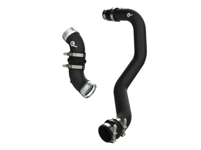 aFe 06-10 GM Diesel Trucks V8 6.6L BladeRunner Aluminum Hot & Cold Charge Pipe Kit - Black Shop Now