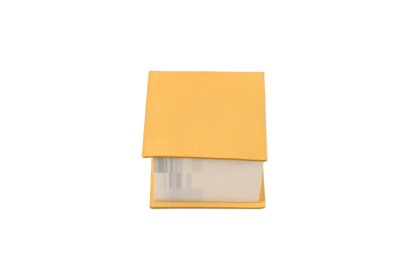 Popular Akrapovic Leather Memo Notepad - Yellow