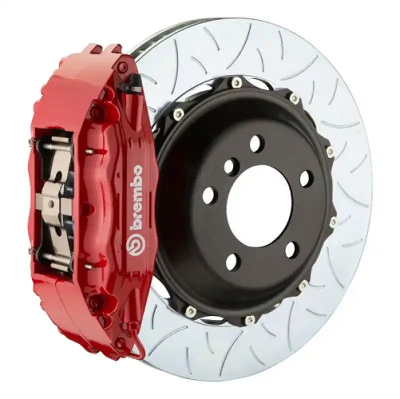 Brembo 00-06 Suburban Front GT BBK 4 Piston Cast 2pc 355x32 2pc Rotor Slotted Type3-Red No Minimum Order