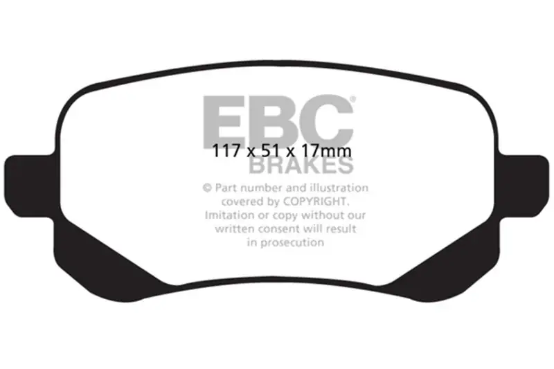 EBC 08-11 Chrysler Town & Country 3.3 Ultimax2 Rear Brake Pads Best Seller
