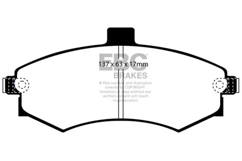 EBC 02-06 Hyundai Elantra 2.0 Ultimax2 Front Brake Pads Markdown
