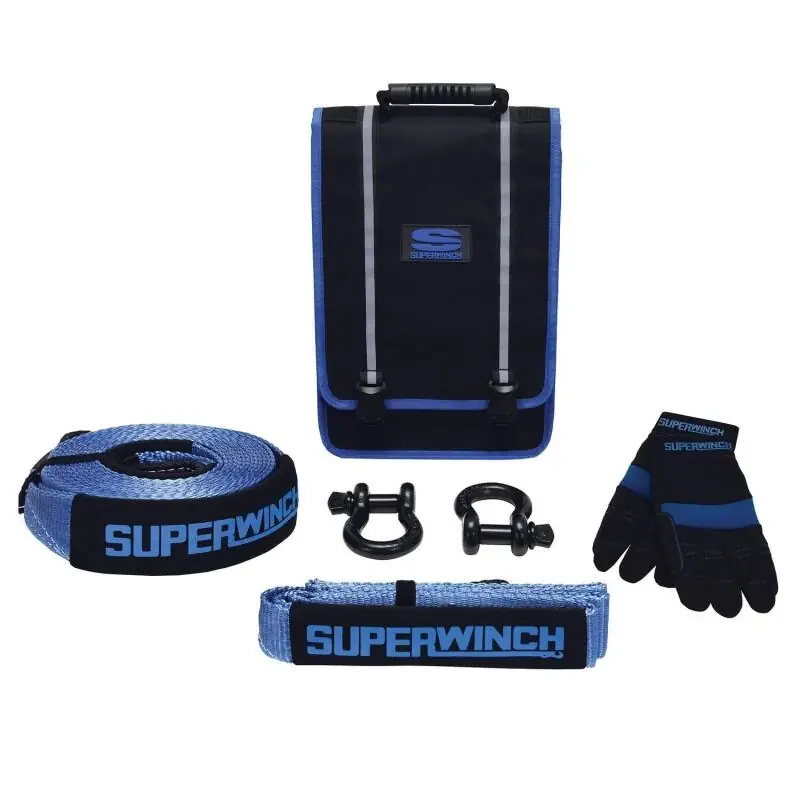 Superwinch Getaway Recovery Kit (Incl. Bow Shackles/Tree Trunk Protec/Recovery Strap/Gloves/Bag) Markdown