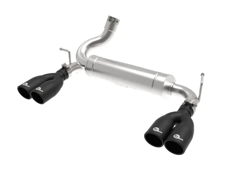 aFe Vulcan Series 2.5in 304 SS Axle-Back Exhaust Black 07-18 Jeep Wrangler (JK) V6-3.6/3.8L Save Now