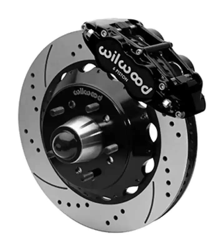Wilwood 88-98 GMC C1500 Forged Narrow Superlite 6R Big Brake Front Brake Kit (Hub) - Black Powder Seasonal Sale