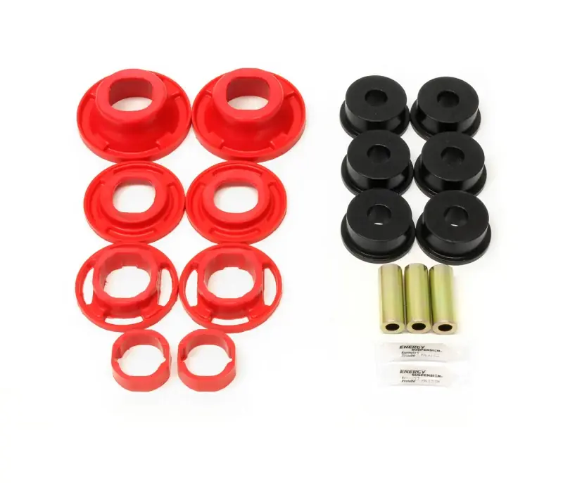 Brand New BMR 12-15 5th Gen Camaro Street Version Rear Cradle Bushing Kit (BK001 BK040) - Black/Red
